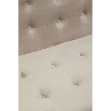 2 Seater Mink Velvet Sofa, Azalea - Image 8