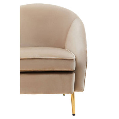 Yasmeen Mink Velvet Armchair