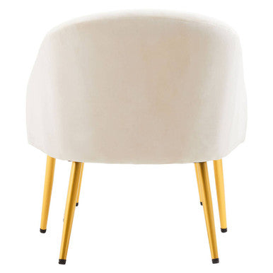 Yasmeen Beige Chair And Footstool