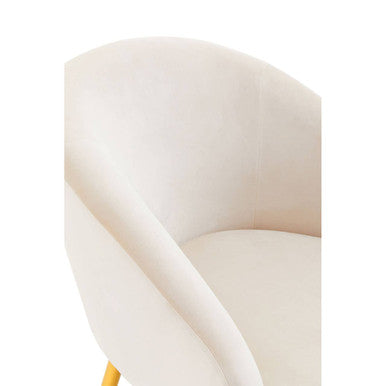 Yasmeen Beige Chair And Footstool
