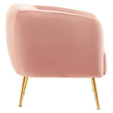 Yasmeen Pink Velvet Armchair - Image 4