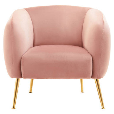 Yasmeen Pink Velvet Armchair - Image 2
