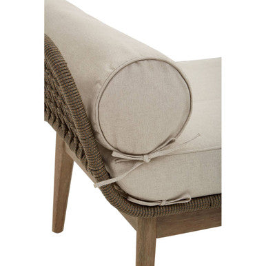 Opus Rope Woven Longue Bench with Cushions