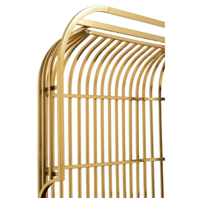 2 Seater Gold Dome Cage Sofa, Eliza