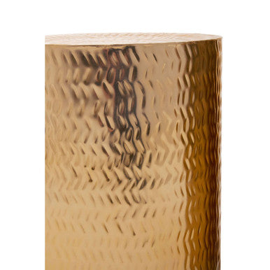 Templar Set of 2 Gold Finish Side Tables and Stools - Image 3