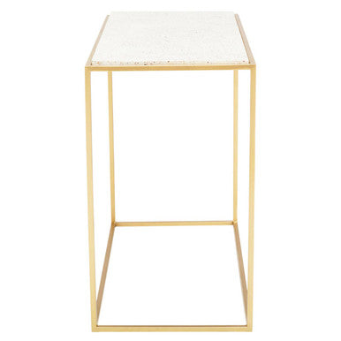 Templar Gold Finish Console Table