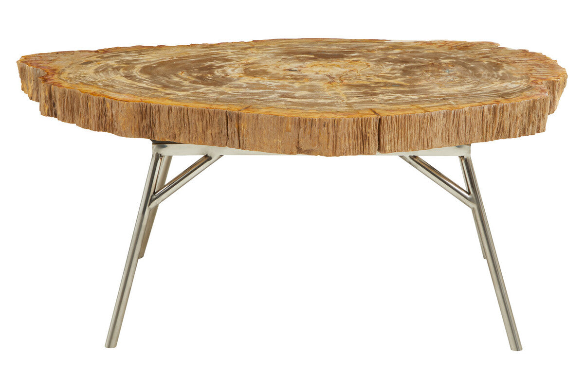 Relic Natural Petrified Wood Coffee Table
