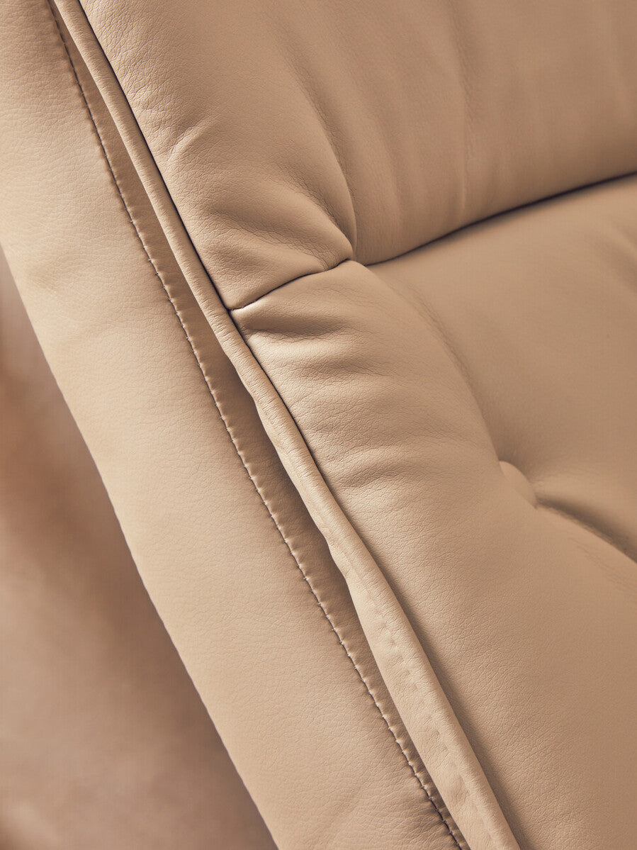 Warrington Mink Leather Effect Recliner And Footstool - Image 14