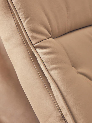 Warrington Mink Leather Effect Recliner And Footstool - Image 12
