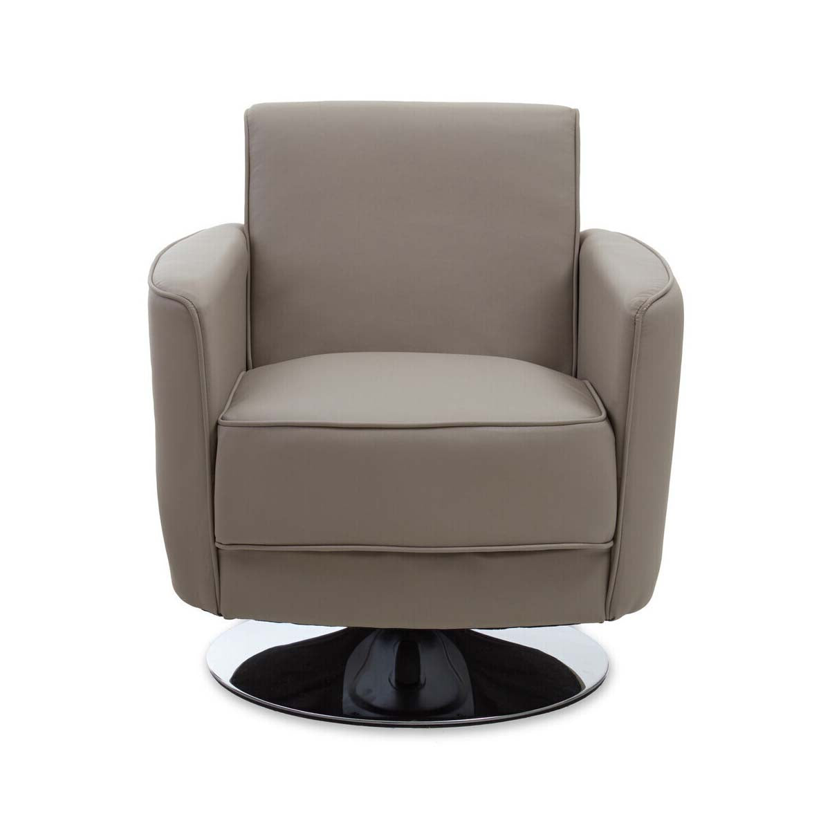 Wester Mink Leather Effect Chair