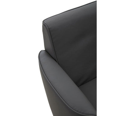 Wester Grey Leather Effect Chair