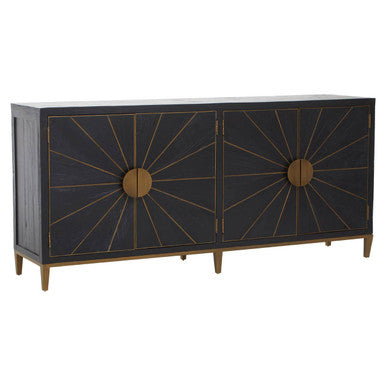 Midas Black and Brass Sideboard - Image 2