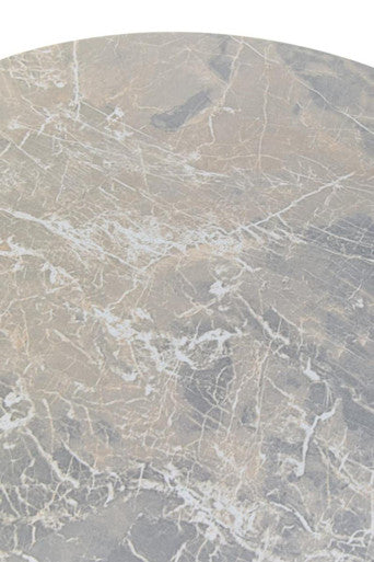 Black Metal Base Coffee Table with Grey Slate Top, Doha