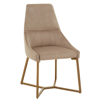 Vieste Mink Velvet Dining Chair - Image 2