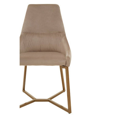 Vieste Mink Velvet Dining Chair - Image 5