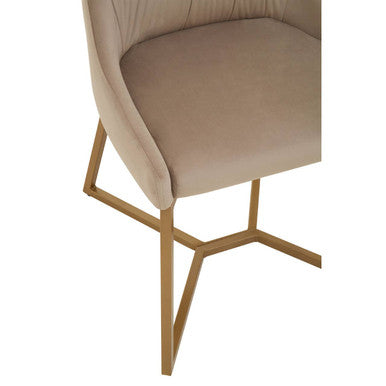 Vieste Mink Velvet Dining Chair - Image 6
