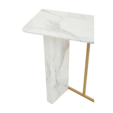 Vieste White Marble Effect Console Table - Image 5