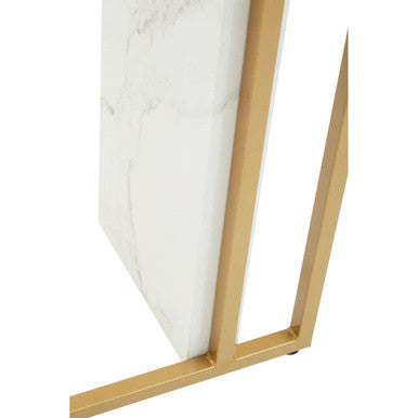 Vieste White Marble Effect Console Table - Image 6
