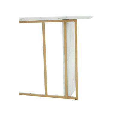 Vieste White Marble Effect Console Table - Image 4