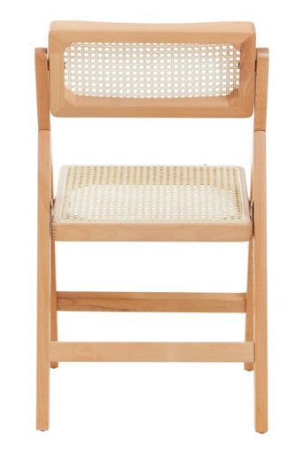 Cebu Natural Rattan and Beechwood Folding Chair