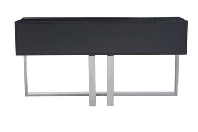 Genoa Grey Gloss Finish Console Table