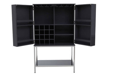 Genoa Grey Hi Gloss Cabinet