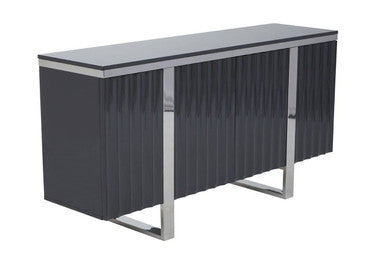 Genoa Four Door Hi Gloss Grey Sideboard