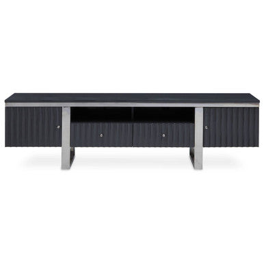 Genoa Hi Gloss Grey Media Unit