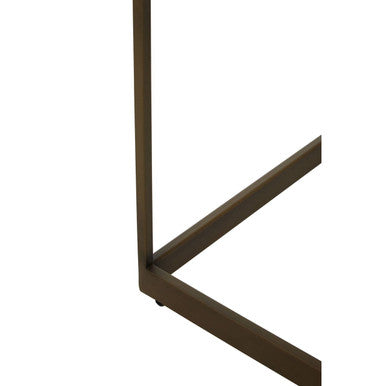 Grenoble Oak Veneer and Brushed Brass Coffee Table