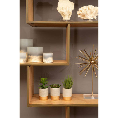 Grenoble Brushed Brass Multi Tier Shelving Unit - Image 9