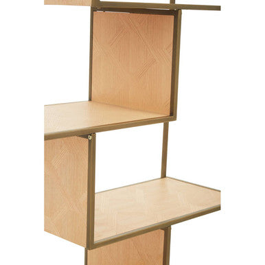 Grenoble Brushed Brass Multi Tier Shelving Unit - Image 11