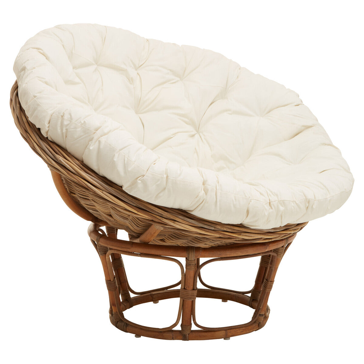 Manado Round Grey Kubu Natural Rattan Chair