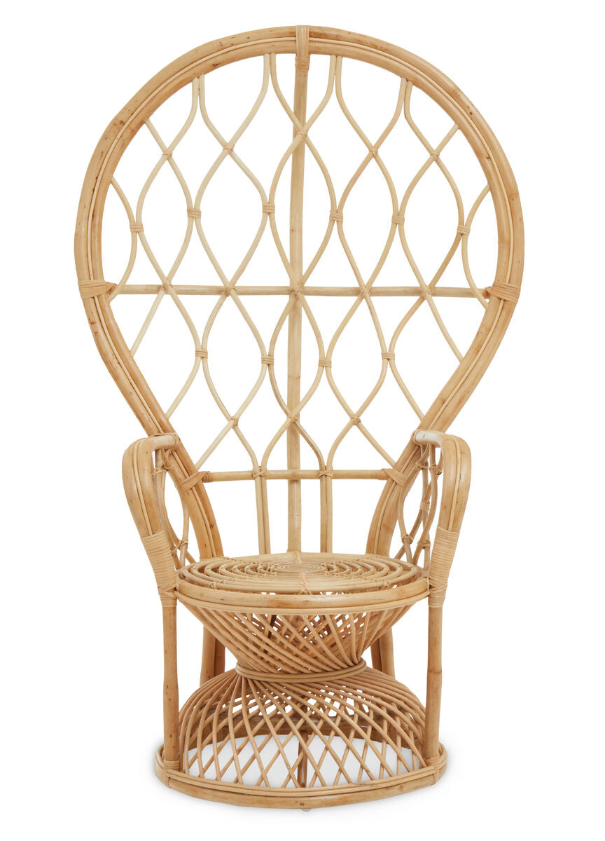 Java Natural Rattan Curved Chair