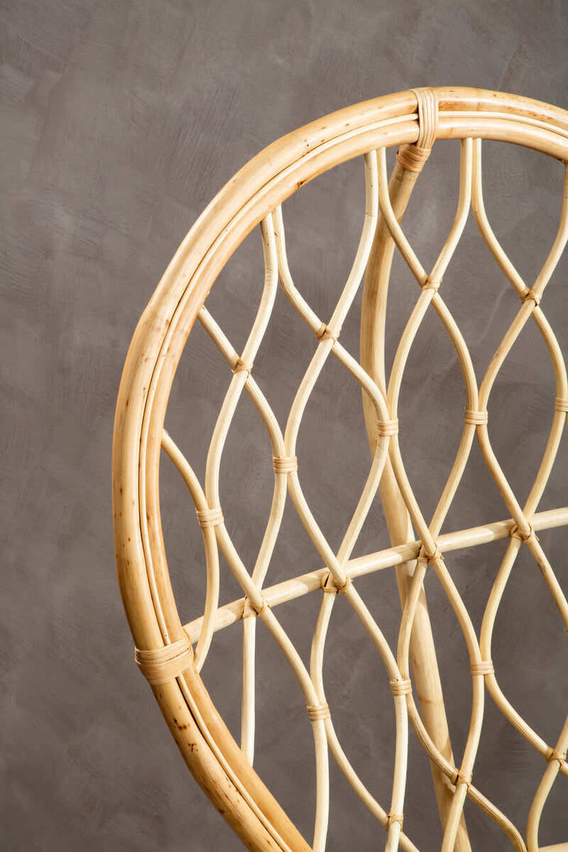 Java Natural Rattan Curved Chair