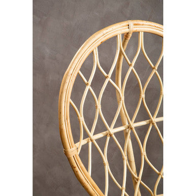 Java Natural Rattan Curved Chair