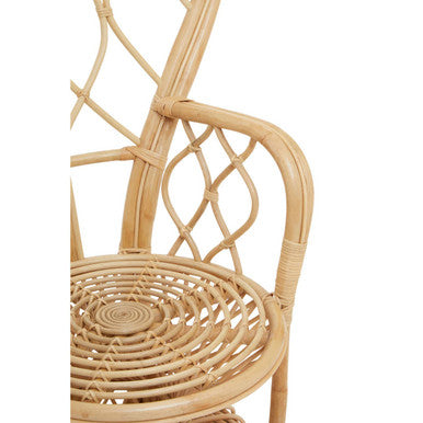 Java Natural Rattan Curved Chair