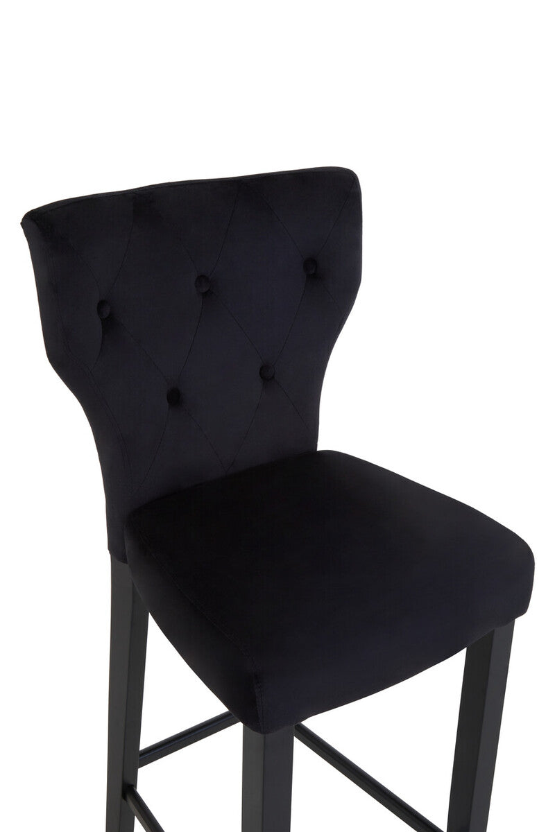 Decatour Black Bar Stool