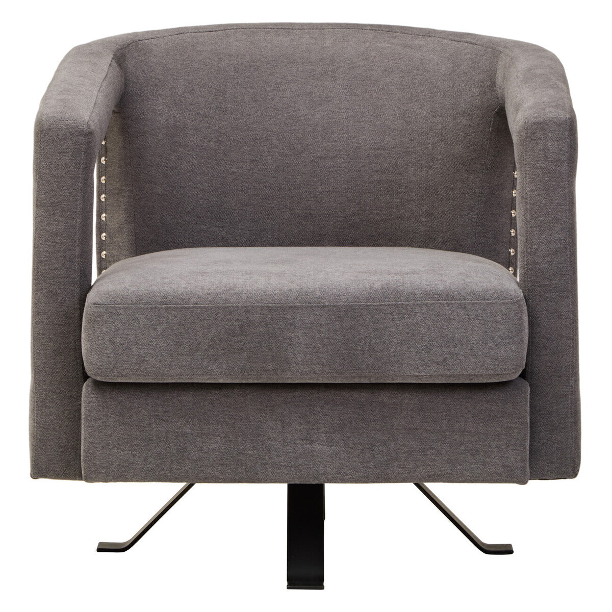 Hestia Ash Velvet Swivel Chair - Image 2