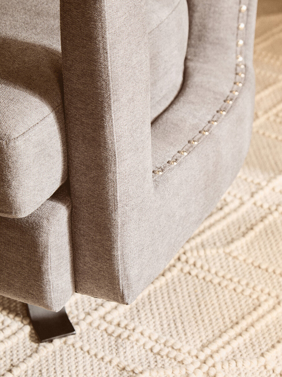 Hestia Ash Velvet Swivel Chair - Image 8