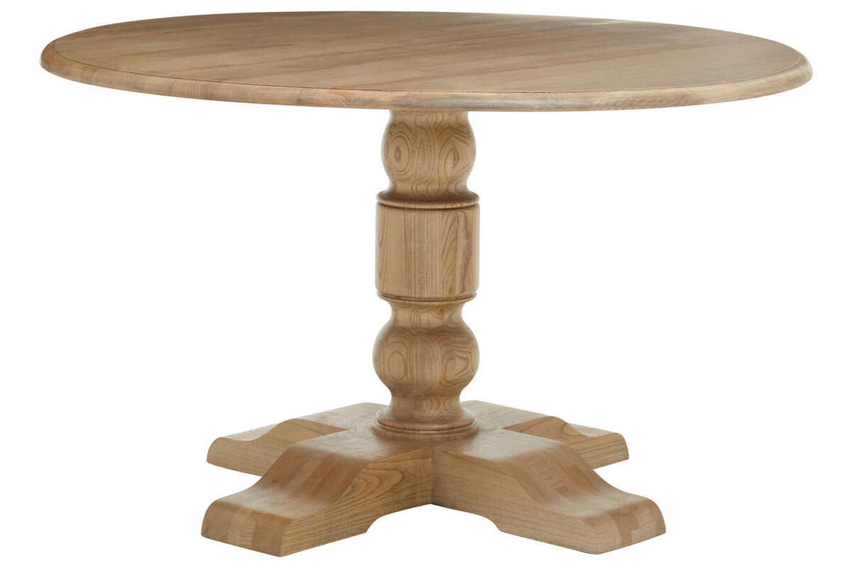 Parkside Oak Wood Round Dining Table