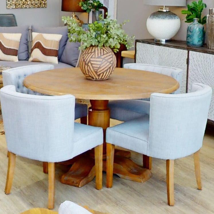 Parkside Oak Wood Round Dining Table - Image 3