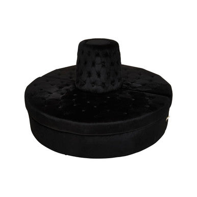Black Velvet Modular Round Sofa, Hartford