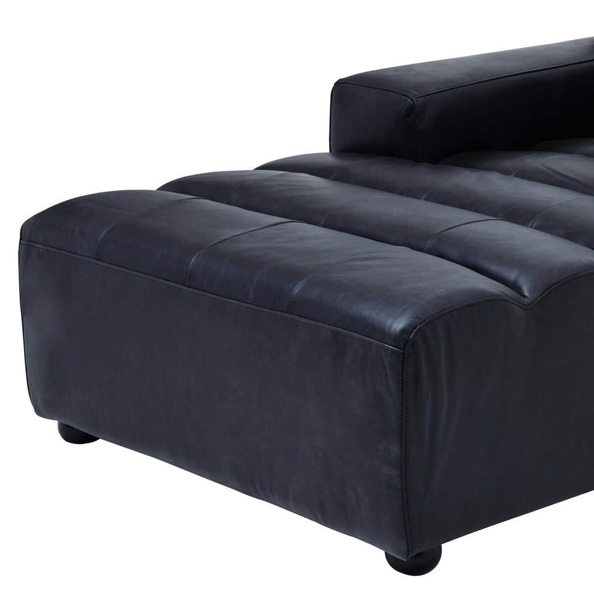 King Left Arm Leather Modular Chaise
