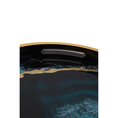 Celina Set Of 2 Nesting Tables with Agate Effect - Image 11