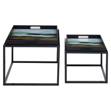 Celina Set Of 2 Assorted Colour Nesting Tables - Image 2