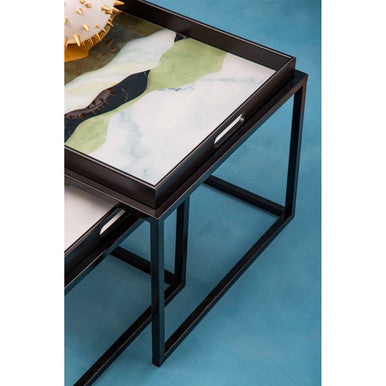Celina Set Of 2 Assorted Colour Nesting Tables - Image 5