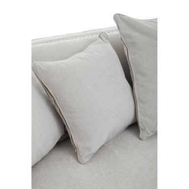 Sutton Three Seat Grey Fabric Sofa