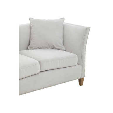 2 Seater Grey Fabric Sofa, Sutton - Image 6