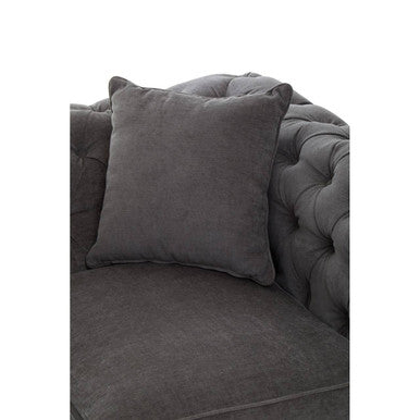 2 Seater Grey Fabric Sofa, Spencer - Image 7