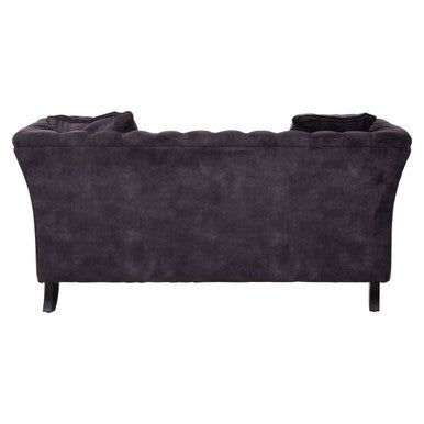 2 Seater Grey Velvet Sofa, Sabrina - Image 5